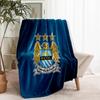 Manchester City FC Print Blanket - Soft & Comfortable, for Bedroom, Travel, Sofa, Home Decoration - Birthday Christmas Gift for Friend