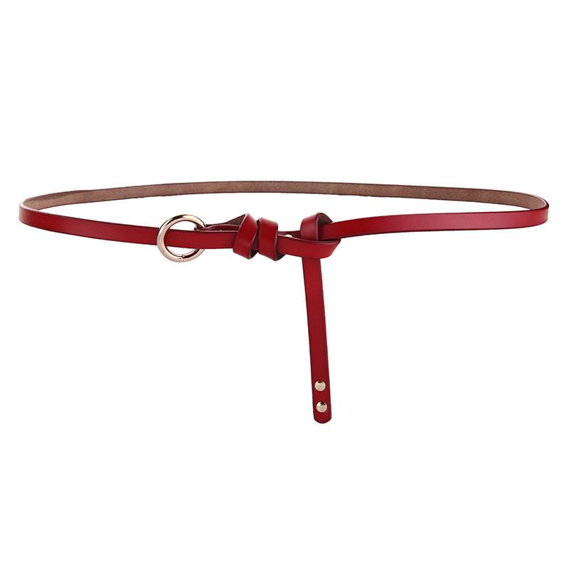 Vintage Cowhide Leather Belt With Circle Design And Hook Fastening For Daily Use