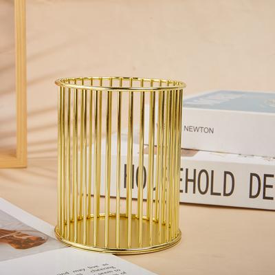 Nordischer durchbrochener Make-up-Pinselhalter Organizer Zylindrischer praktischer Stifthalter Tragbarer Kosmetik-Organizer Eimer