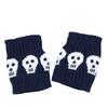 Lolitas Leg Warmers Punk Skull Knitted Leg Sleeves Goth Baggy Cuffs Ankle Heap Socks JK Uniform Foot Cover Streetwear
