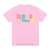 Summer Vibes Print Tshirts For Unisex Summer Casual Fashion Funny Streetwear Loose Tops Unisex Oneck Short Sleeve Tshirts