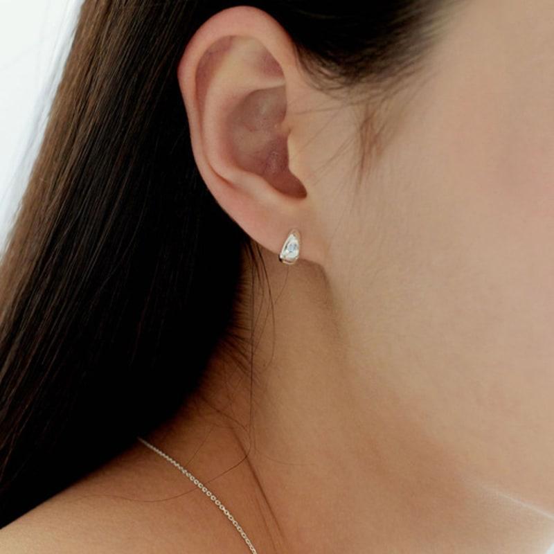 Murmur [925silver]Mini Con Hoop Earrings
