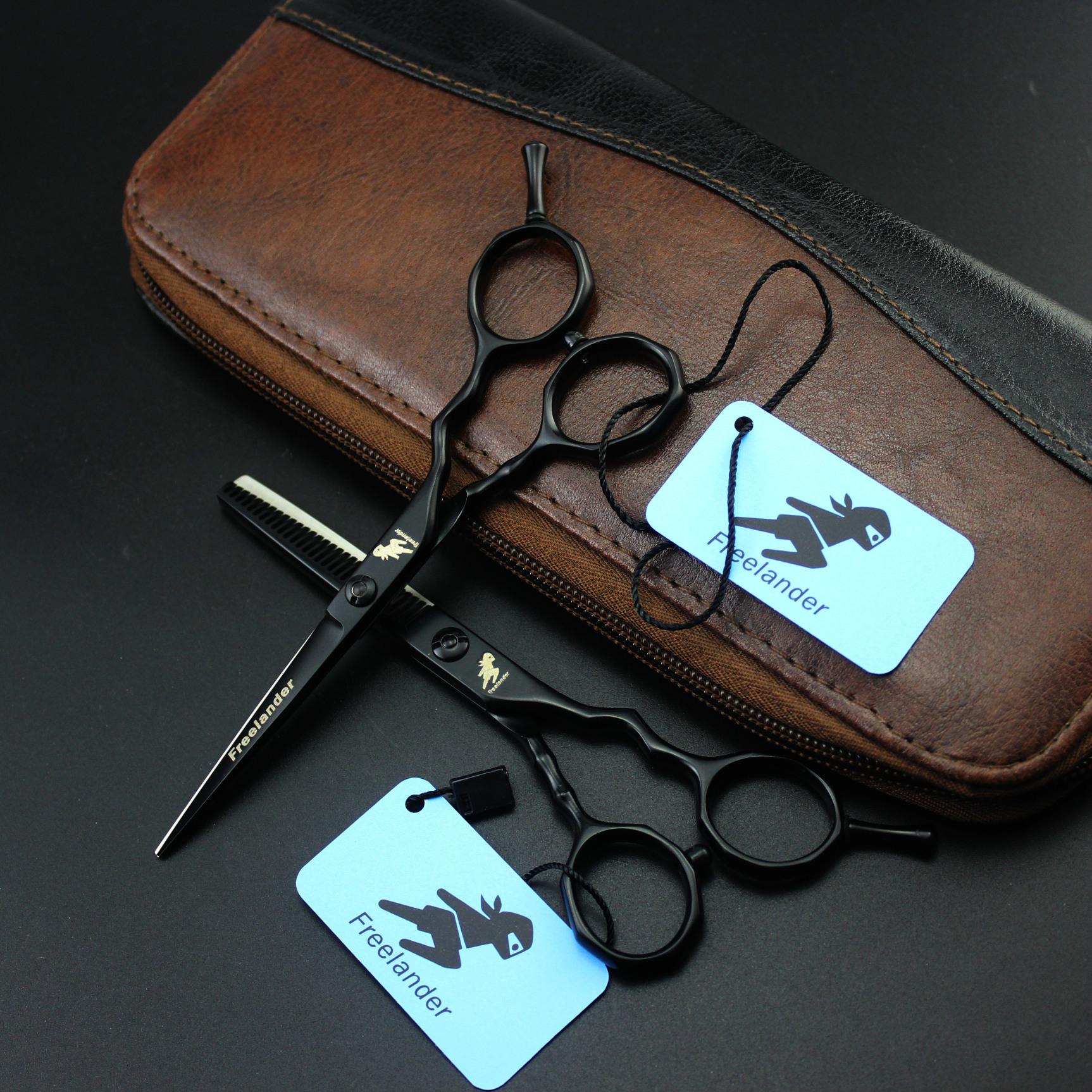 5.5 inch, black paint, hair scissors, hair scissors, flat scissors, bangs scissors. Flat scissors