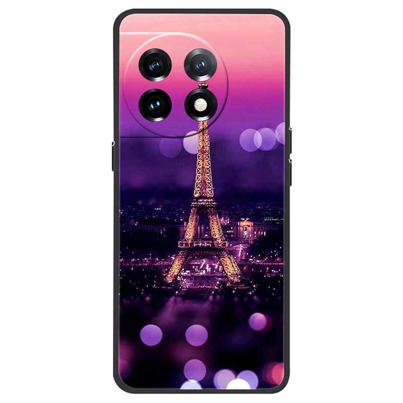 Für OnePlus 11 Hülle OnePlus11 5G Stoßfest Weiches Silikon TPU Rückseite für OnePlus 11 One Plus 11 5G Handyhüllen Niedliche Katze Wolf