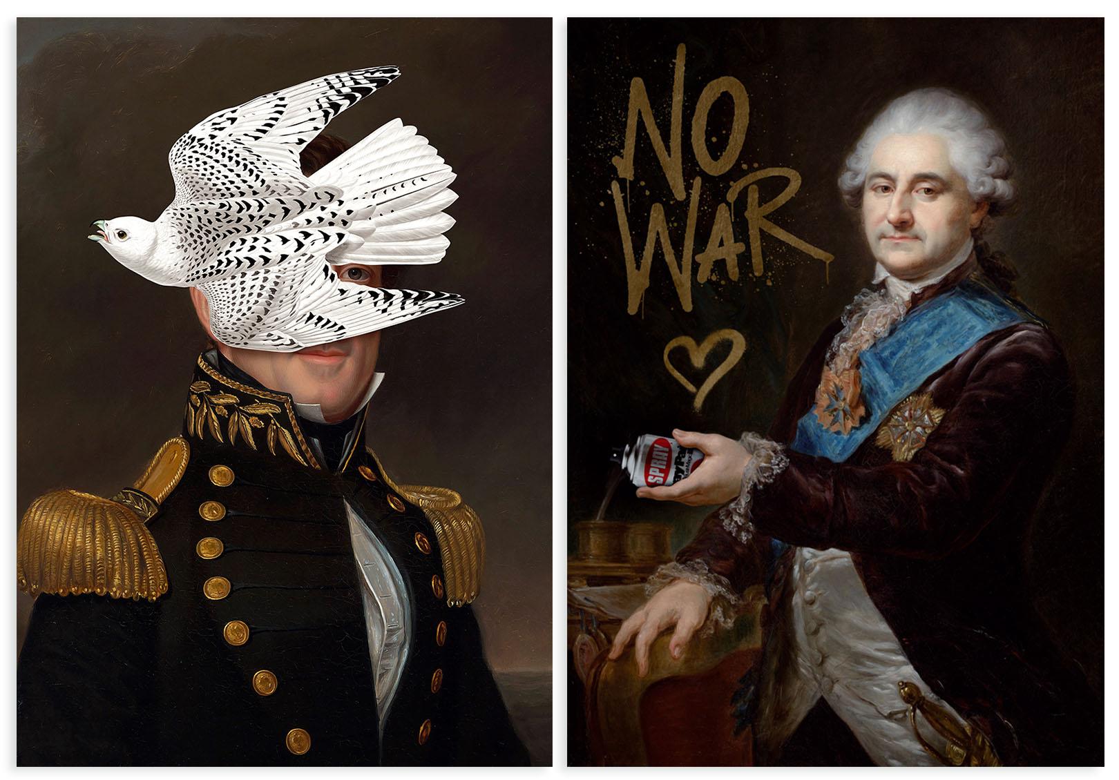 

Zestaw dwóch plakatów stare portrety 21x29,7 cm A4