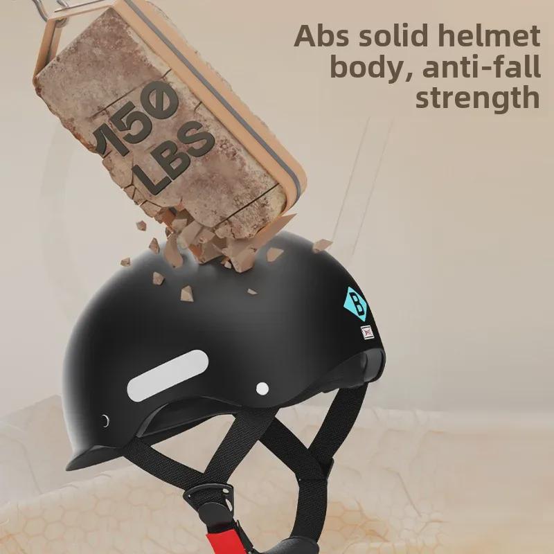 Universal All-Season Electric Bike Safety Helmet for Men and Women - Summer Half Helmet for Riding