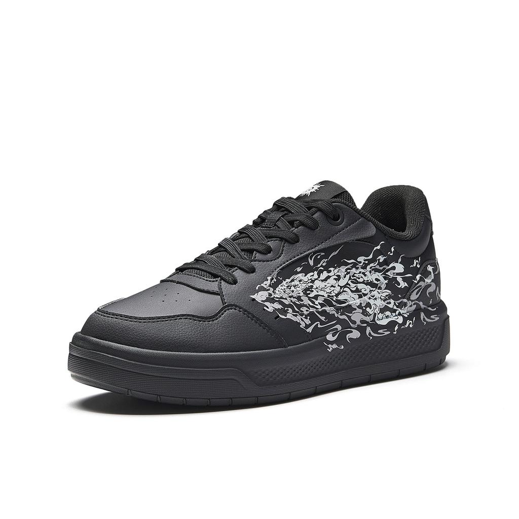 Anta Light Breeze Cloud Breaking Moon Simple Versatile Non-Slip Wear-Resistant Skate Shoes Men Skate Shoes Basic-Black 912618097-3
