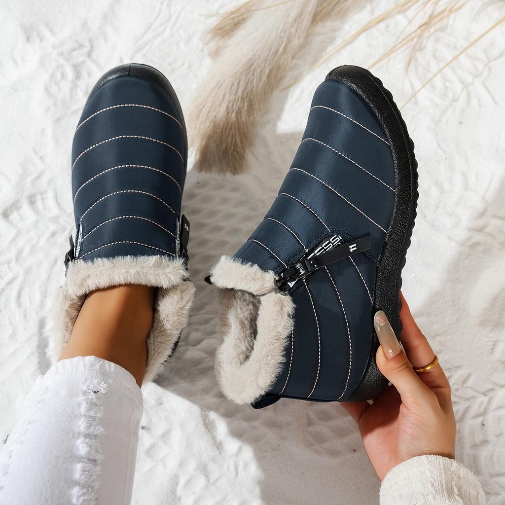Fashion Plus Size Shoes for Women 36-43 Winter Fashion Women Plush Keep Warm Flats Non-slip Flats Casual Zapatos De Mujer Women Shoes