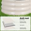 Galvanized Metal Raised Garden Bed Kit 4x2x1FT Outdoor Planter Box with Safety Edging and Gloves for Vegetables Fruits Flowers