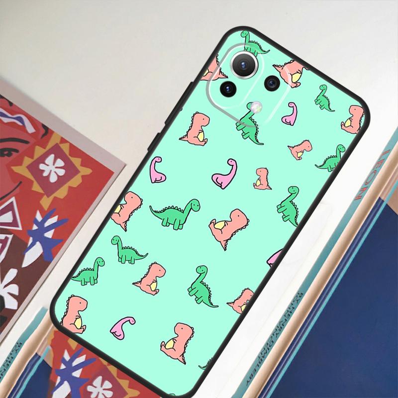 Cute Dino Aesthetic Dinosaur For Xiaomi 11T 12T 13 Pro 12 11 Lite Phone Case For POCO F5 X5 Pro F4 X4 GT F3 M5 X3 Pro