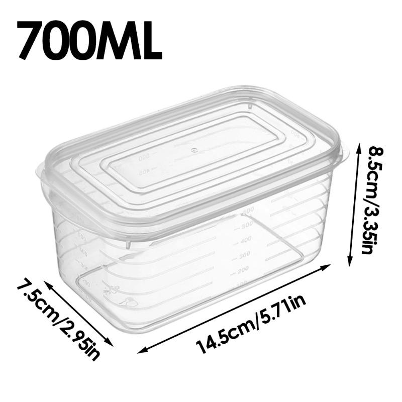 Boîte de Rangement pour Réfrigérateur Congélation Légumes Fruits Organisateur de Réfrigérateur Congélation Viande Boîte Fraîcheur avec Couvercle pour Rangement de Cuisine