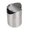 Rust-proof Mini Flip Trash Can Dust-proof Creative Storage Bin Desktop Trash Can  Dormitory