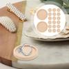 100pcs/lot 25-40mm Round Wood Pendant Trays Circle Wood Panels for Painting Round Canvas Boards, Unfinished Wooden Trays