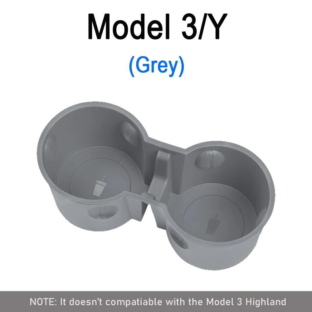 Center Console Cup Holder for Tesla Model 3 2025-2025 Model Y 2017-2025 TPE Embedded Storage Box Auto Interior Accessories