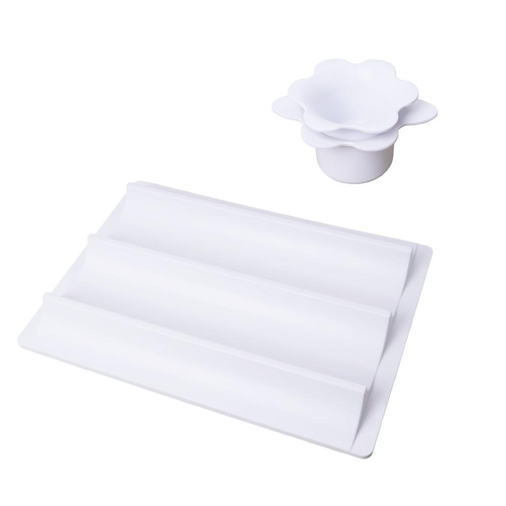 Double Slot Circle Cake Pop Mold Set ABS Lollipop Molds Baking Mold Round Cookie Cutters  Kitchen