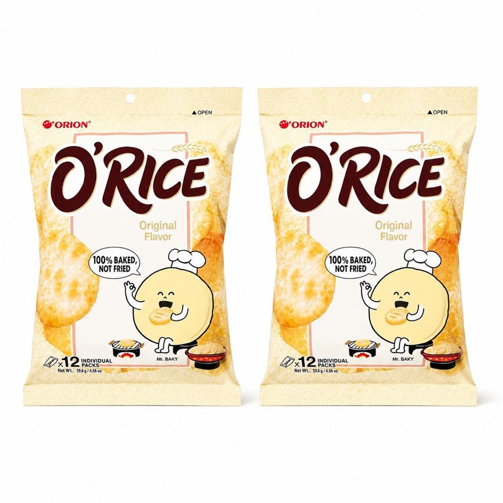 Orion Original‑Flavored Rice Cakes 129.6g Original‑flavor Crispy Rice Snacks