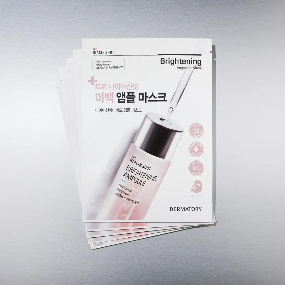 DERMATORY Pro Niacin Shot Brightening Ampoule Mask 10 Sheets