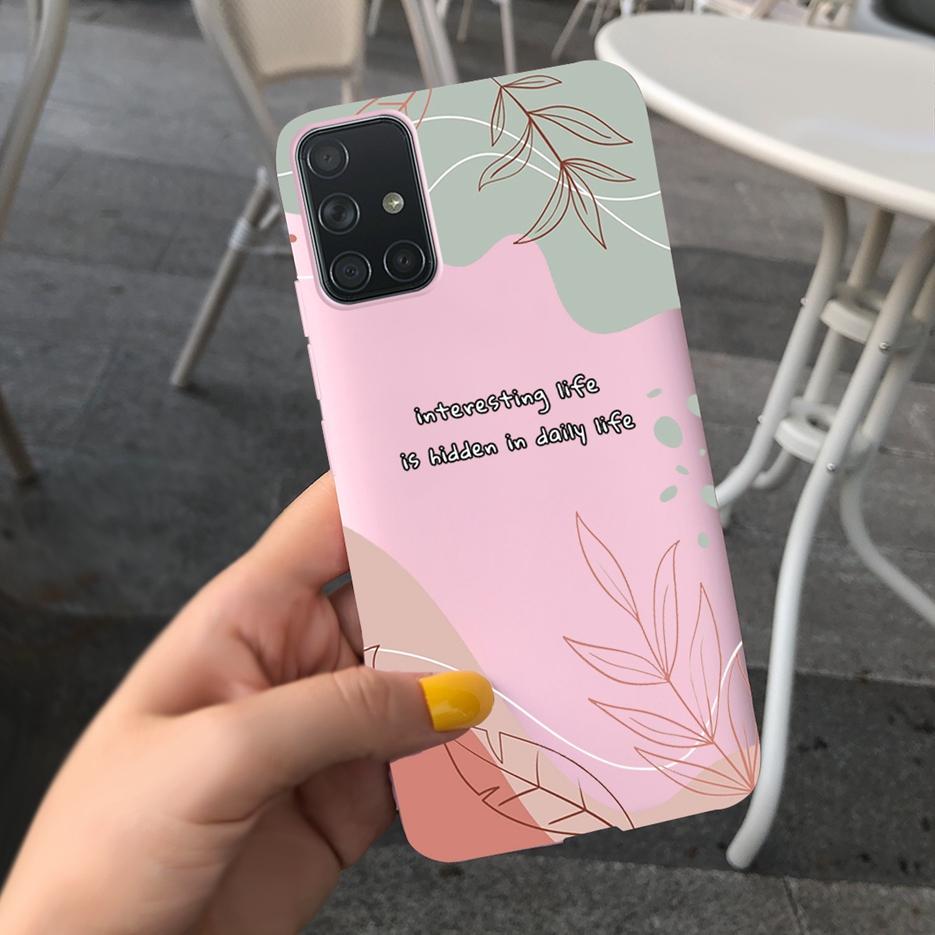 For Samsung Galaxy A31 A41 A51 A71 Case Cute Art Painted Back Cover Soft TPU Phone Case For Samsung A315 A415 A515 A715 F Bumper