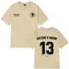 Rapper NATOS WAOR 13 T Shirt Fashion Hip Hop Vintage T Shirt Mens Women Clothing pure Cotton Summer Tshirt Streetwear Top
