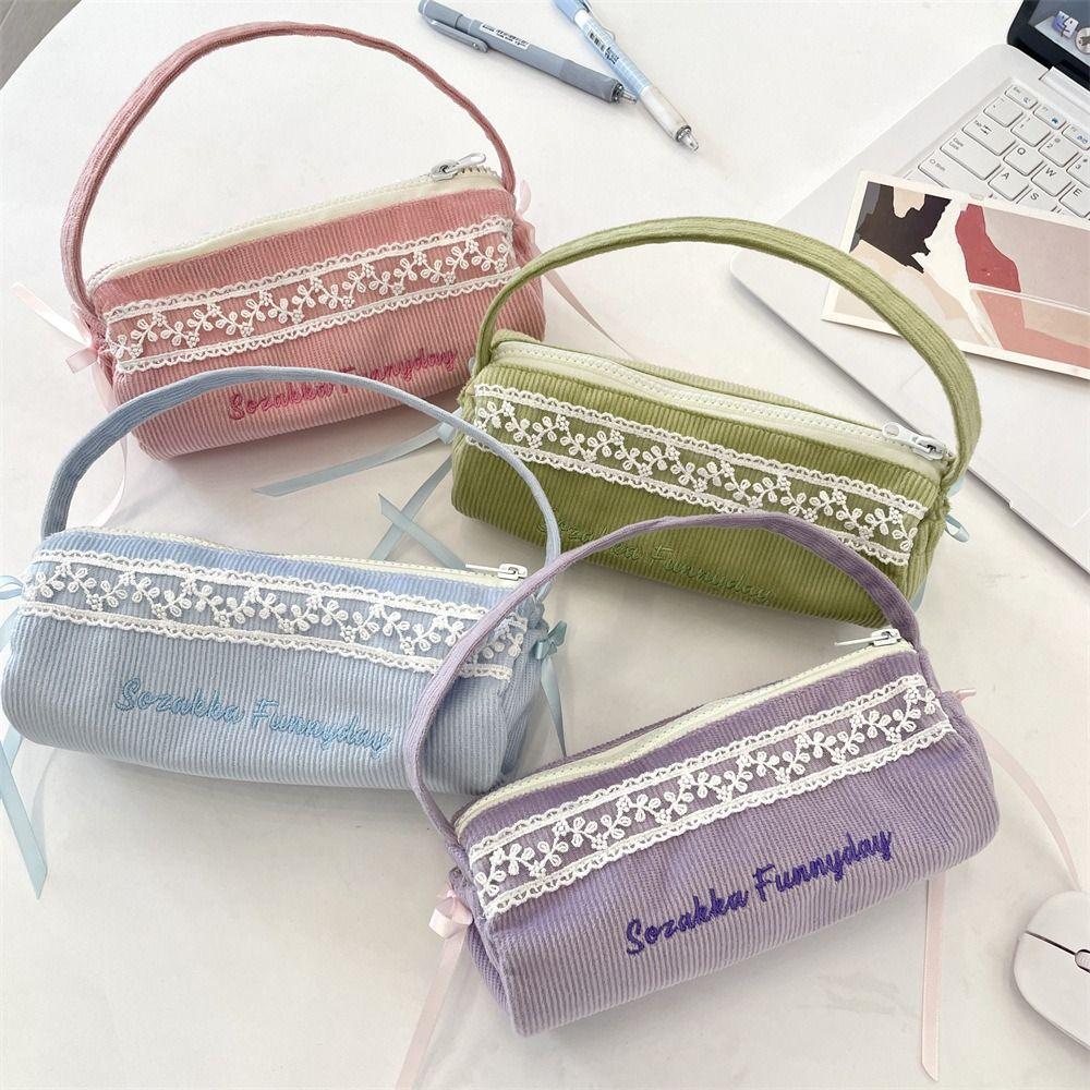 Hand-held Pen Holder Large Capacity Pencil Bag New Pencil Case  Student