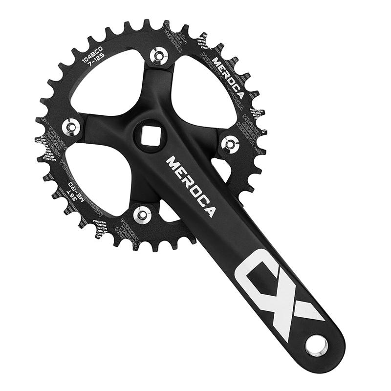 Günstiger Fahrradkurbelsatz aus Aluminiumlegierung Günstiger 104mm BCD Vierkant MTB Mountainbike Kurbelgarnitur 32/34/36/38T