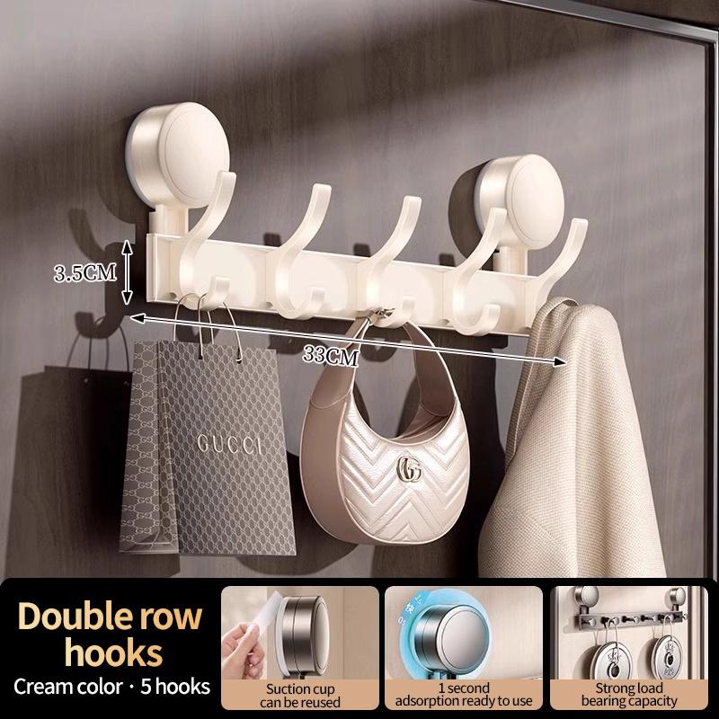 

Крючок на присоске без сверления, прочный, для двери, ванной, кухни, без перфорации, вешалка для полотенец, настенный ряд крючков, кухонный крючок