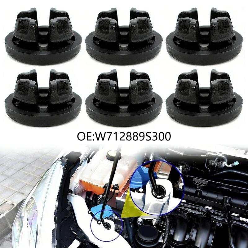 Pack of 6 Automotive Engine Compartment Hood Bonnet Rod Strut Retainer Grommet Clips W712889-S300 Suitable for MK4 MK5