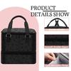 Elegant Travel Makeup Bag: Double-Layer Nail Polish Storage for 42 Bottles