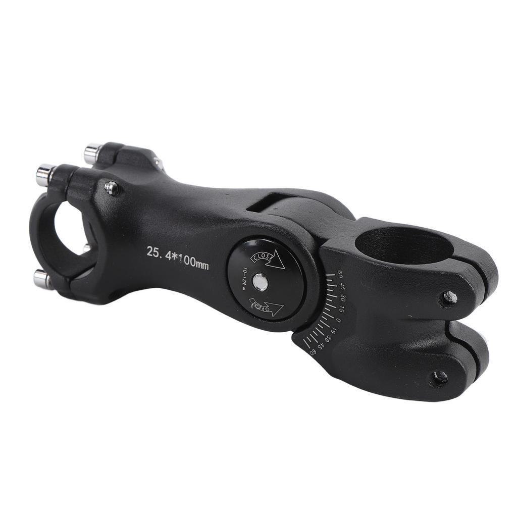 100mm Cycle Stem Riser Aluminum Alloy 60 Degree Adjustable Mountain Cycle Handlebar Suspension Stem for Handlebar