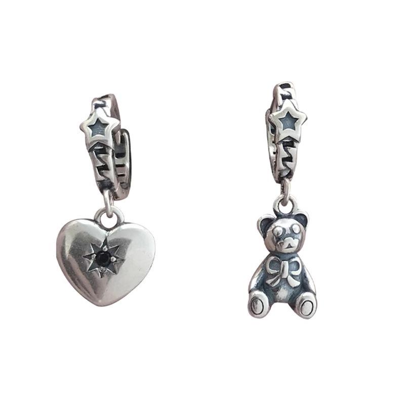 

Distressed Retro Asymmetric Earrings Women s Cold Wind Street INS Hip-hop Personality Trendy Back-to-school Ambience Elegant Classic Jewelry