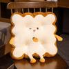 Chair Toast Cartoon Cushion With Soft Plush Material For Decor Home