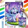 Digital Oil Painting Stitch Unicorn Ice Cream Art Handmade Diy Home Decorations