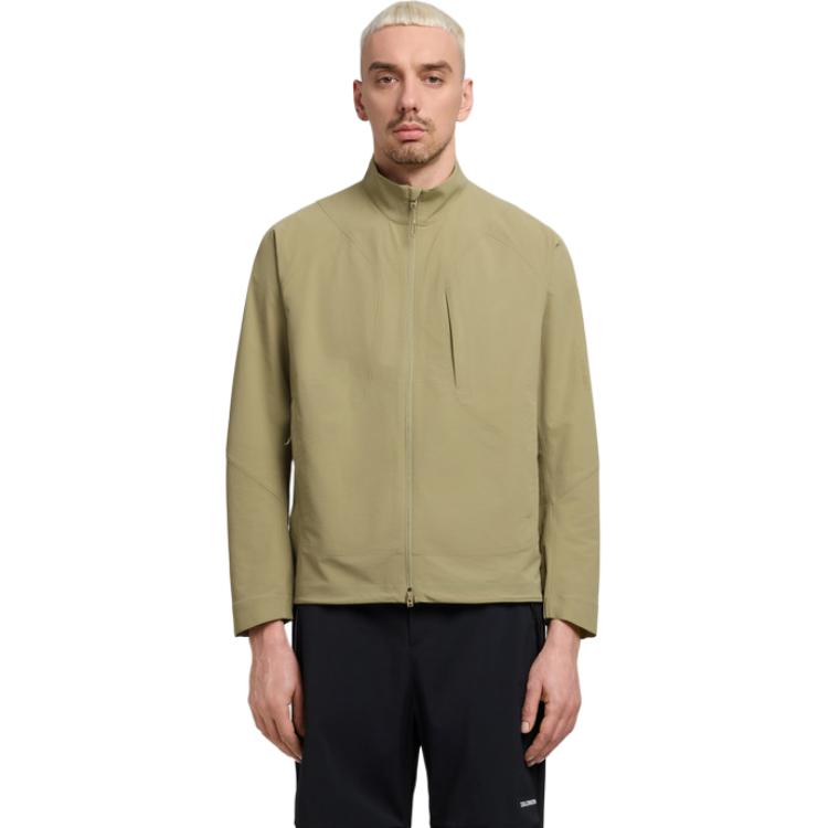 SALOMON Pl Light Softshell Outdoor Windproof Climbing Hiking Stand Collar Zip Jacket Men Jackets LC2884600