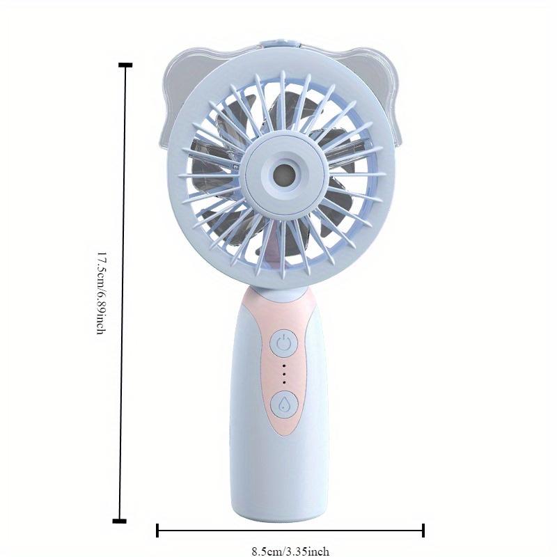 Portable Mini Fan with Mist Humidifier - USB Rechargeable for Summer Portable Air ConditionerPortable Air Conditioner