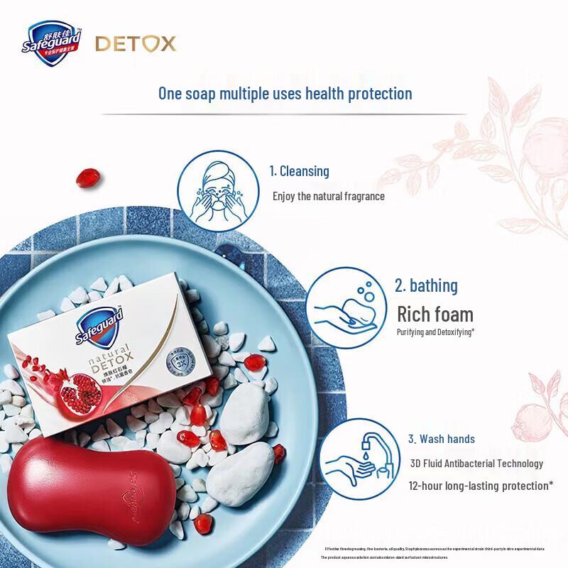 Safeguard Pomegranate Deep Detox Soap 108g