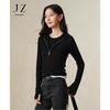 Jiu Zi Anna Karen Women's Wool Blend Faux Two-piece Slim Knit Hooded Sweater