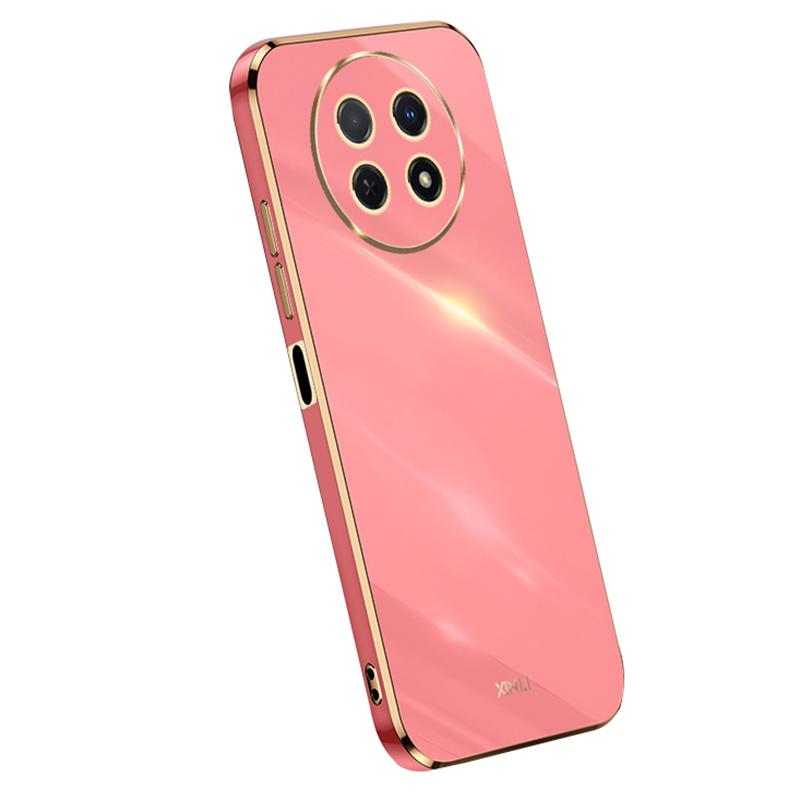 

XINLI For Huawei Enjoy 60X Electroplate Case Soft TPU Full Camera Protection Phone Cover Red