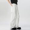 Pantalones Casuales Ligeros para Hombre con Pliegues, Corte Recto, Transpirables, Holgados, de Negocios