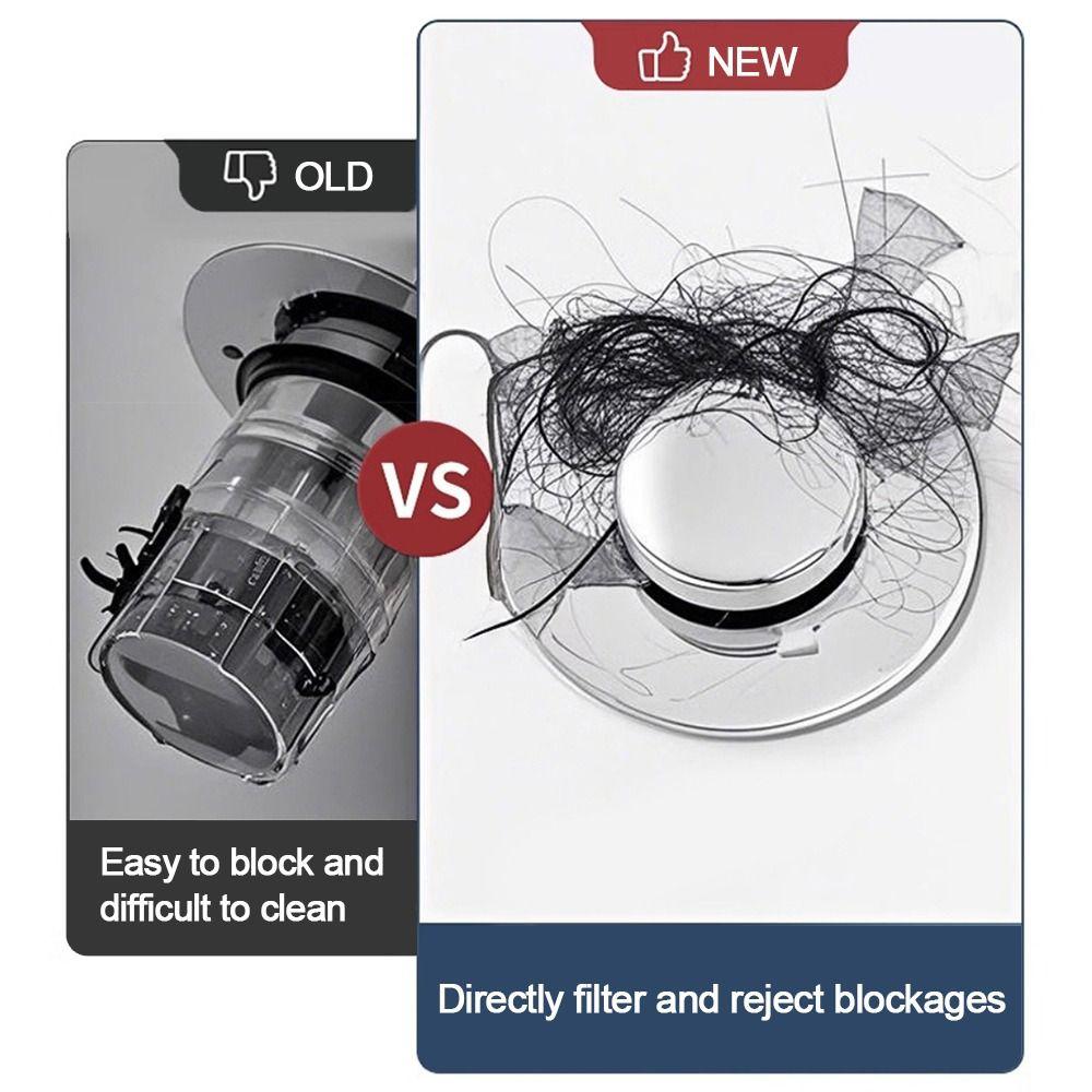 Anti-clog Floor Drain Filter Mesh Hair Trap Washbasin Bounce Core Bathroom Accessory