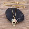 Nidin New 12 Styles Copper Zircon Boy Girl Love Necklaces Women Necklaces & Pendants chain Jewelry Charm Mother's Day Gift