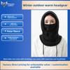 **Winter Warm Hat with Face Mask Men Women Ear Protection Neck Gaiter Windproof Cycling Cold-Proof Balaclava Cap**
