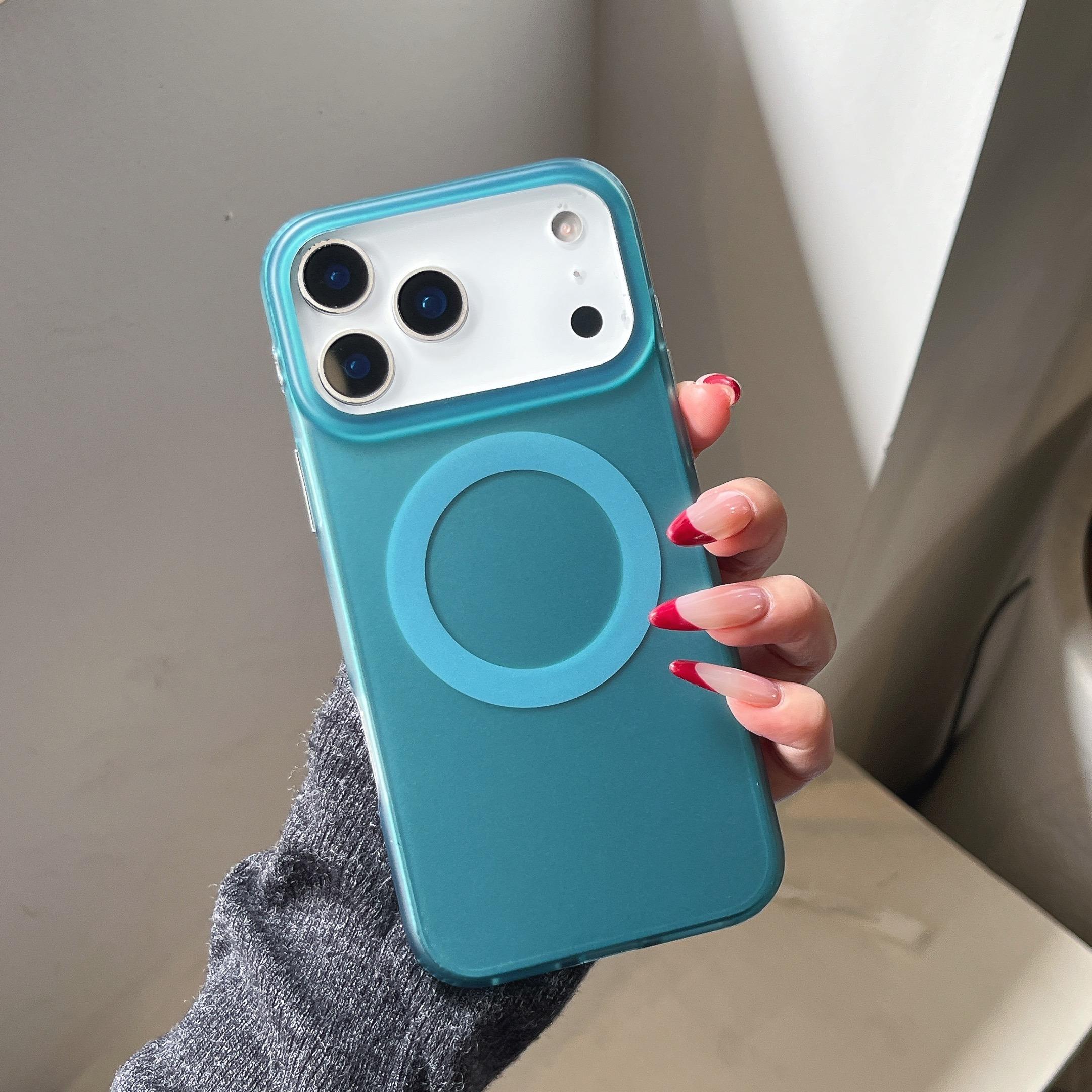 

Matte Shockproof Magnetic Wireless Charge Case For iPhone 17 16 15 14 Pro Max 17pro For Magsafe IMD Hard PC Matte Cover iPhone17