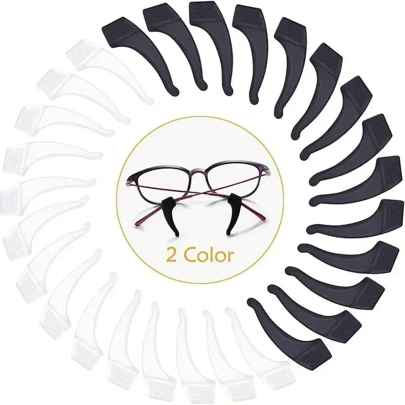 Wholesale Silicone Anti-slip Ear Hooks Glasses Leg Ear Sleeve Bracket Fastener Clear Grips Eyewear Holder Eyeglasses Accessories