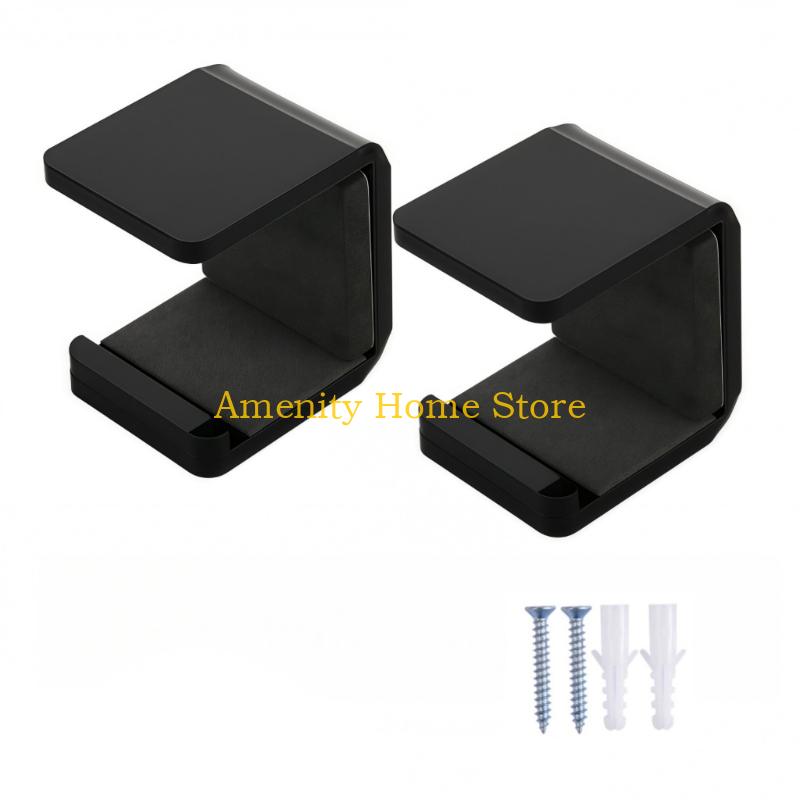 F26C Lot de 2 Supports de Crosse de Hockey avec Coussinets de Protection Construction en Acrylique Designs Réglables Installation Facile Configurations