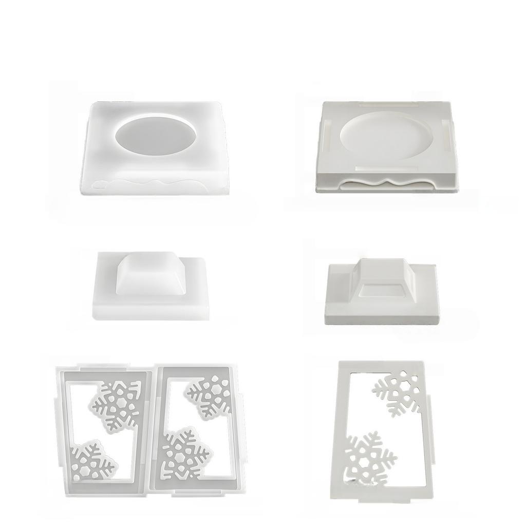 Several Purpose Deer Snowflake Silicone Shape For Resin Candle Holders And Holiday DIY Projects