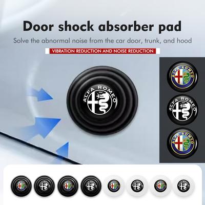 Silicone Car Door Shock Absorber Soundproof Anti-Noise Auto Accessories For 159 Giulietta Giulia 147 Mito 156 159 166