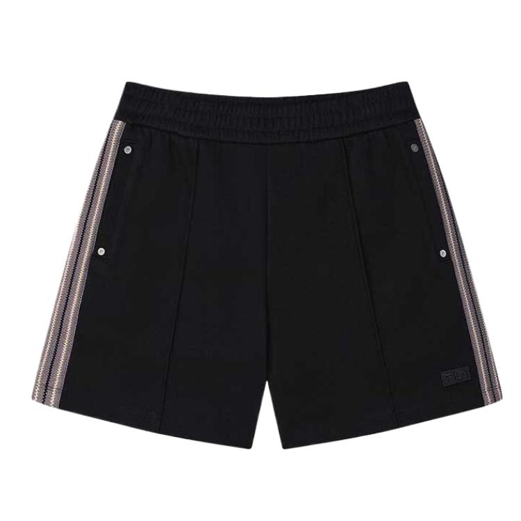 Fila Original Versatile Trendy Casual Shorts Women Shorts Black F51W519601F-BK
