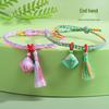 Iridescent Tassel Dragon Boat Festival Bracelet – Handmade Five-Color Ethnic Style Jewelry Gift