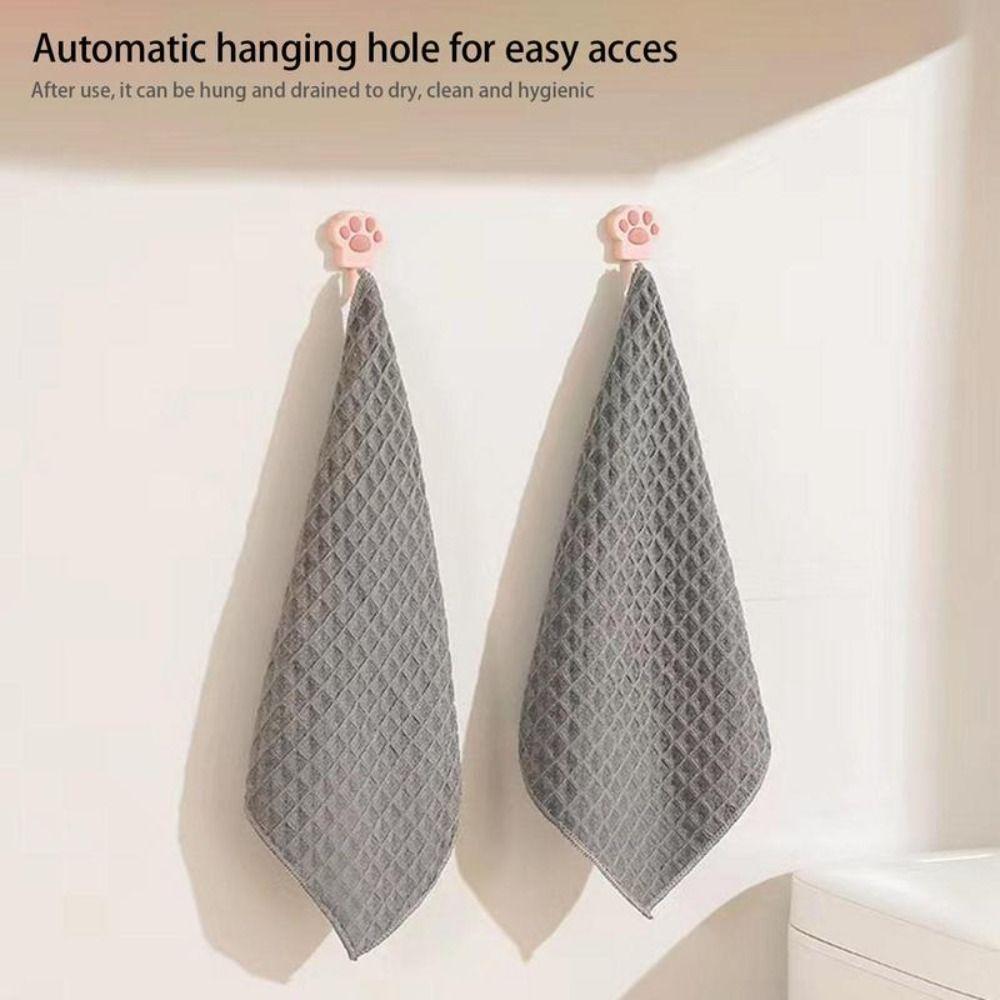 Absorbing Water Waffle Weave Dish Cloths No Lint Cleaning Towel Water Absorbing