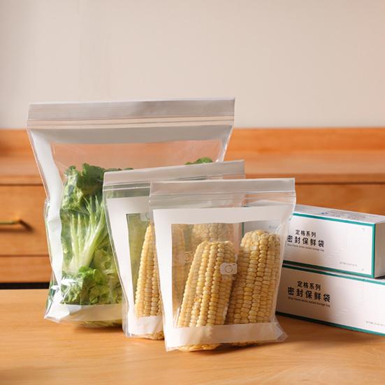 Fruit Vegetable Refrigerator Storage Bags BPA Free Large Capacity Transparent